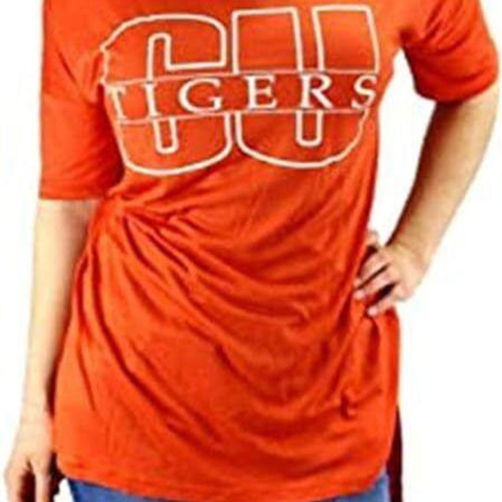 NWT WOMENS M or XL NCAA CLEMSON UNIVERSITY TIGERS ORANGE OVERSIZED TEE SHIRT